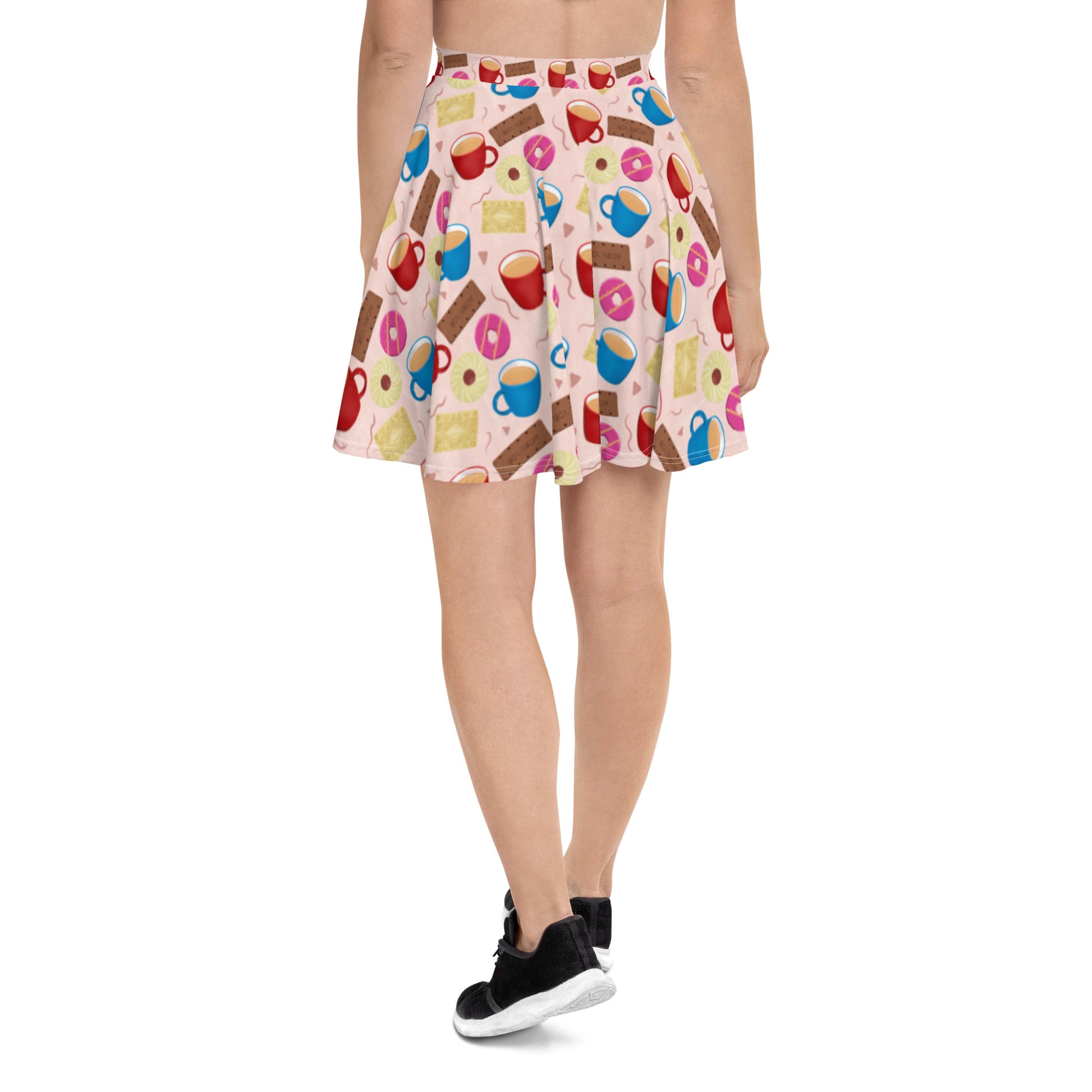 "Tea and Biscuits" Skater Skirt - Carmel Rimmer Art