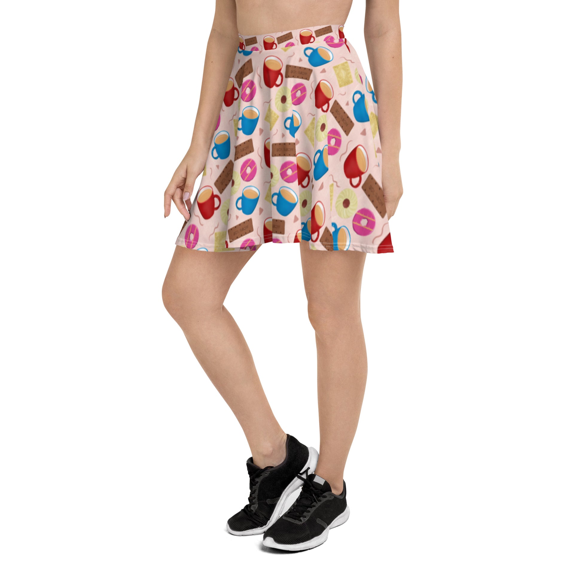 "Tea and Biscuits" Skater Skirt - Carmel Rimmer Art