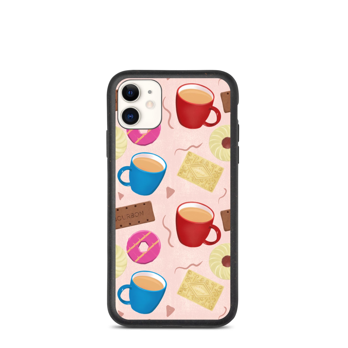 "Tea and Biscuits" Speckled iPhone case - Carmel Rimmer Art