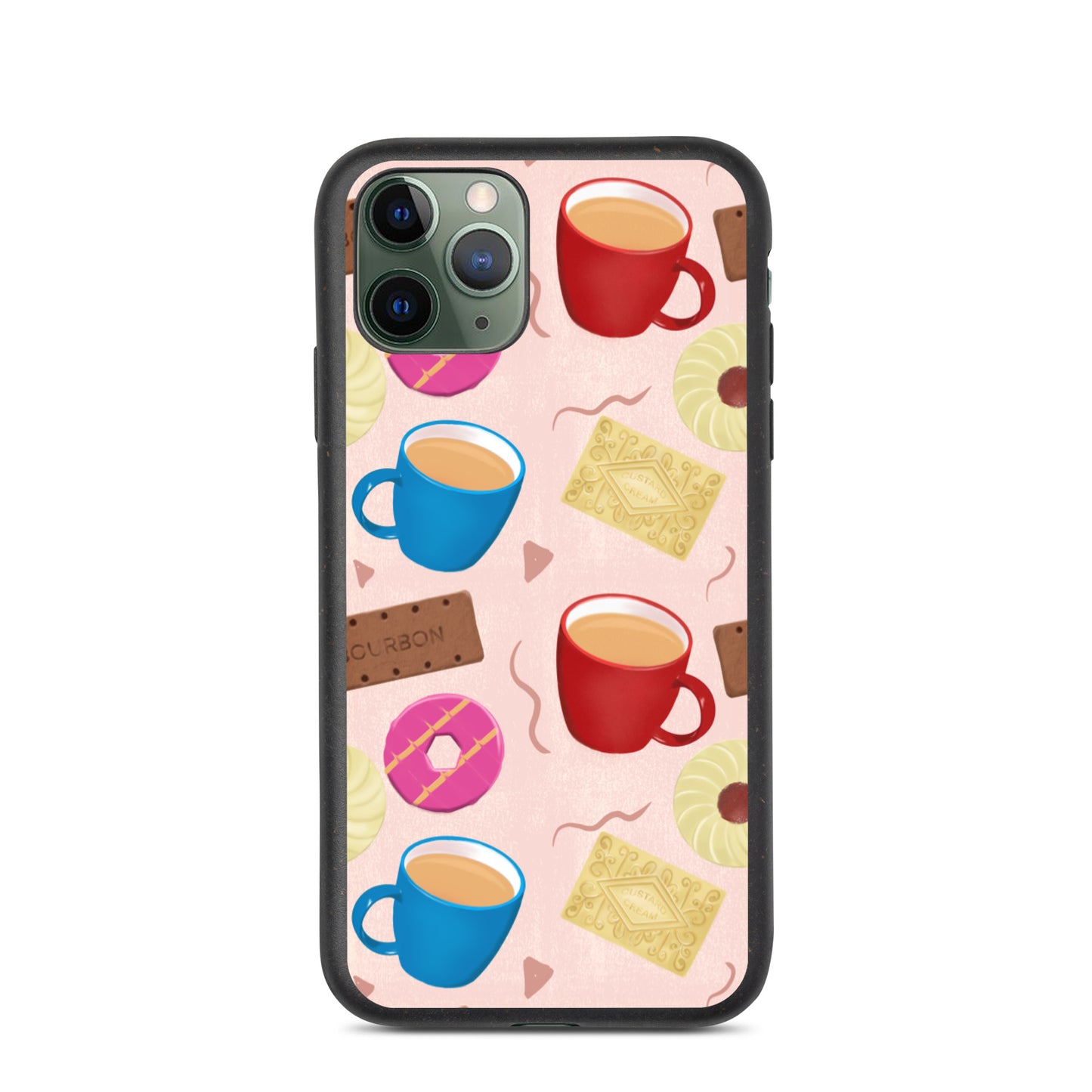 "Tea and Biscuits" Speckled iPhone case - Carmel Rimmer Art