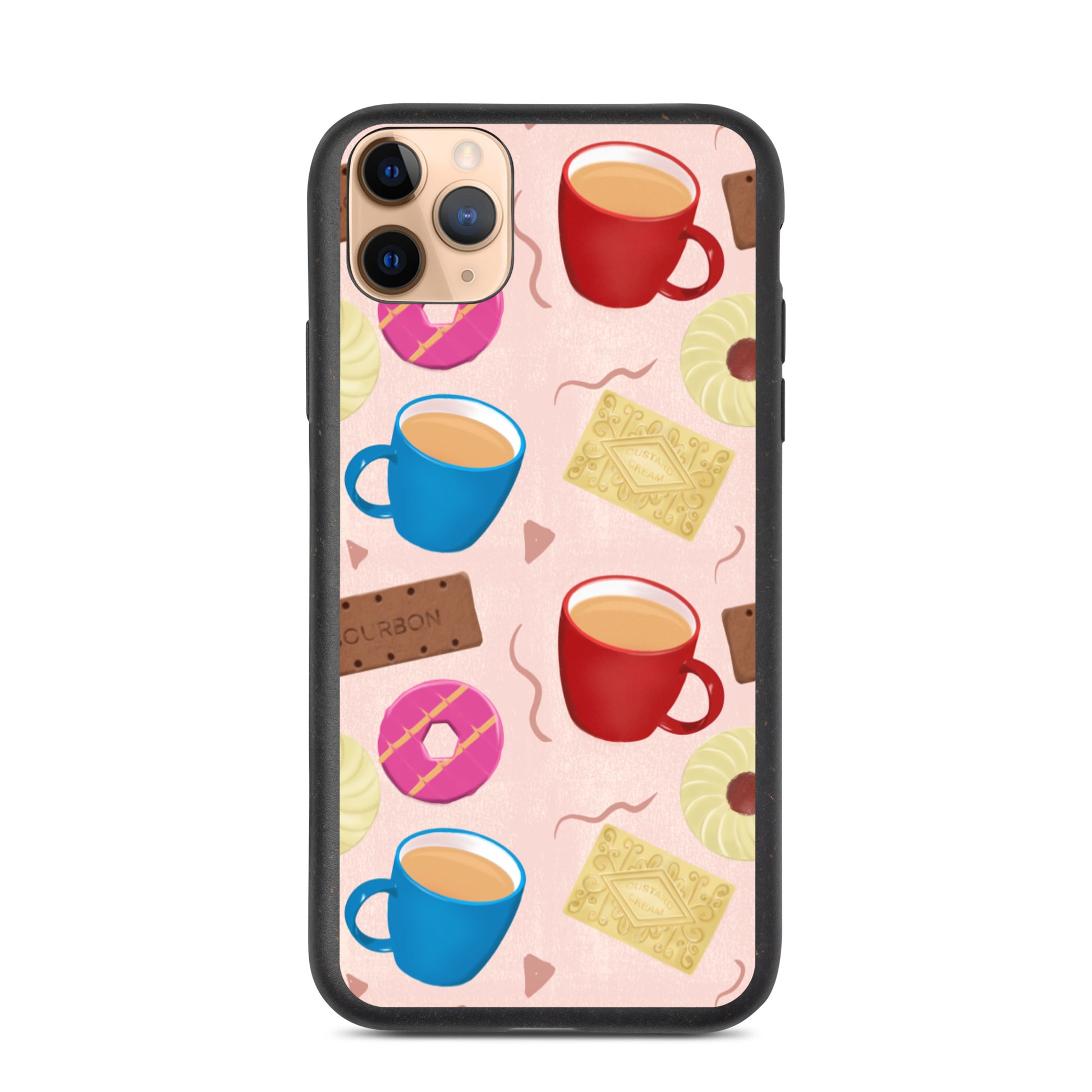 "Tea and Biscuits" Speckled iPhone case - Carmel Rimmer Art