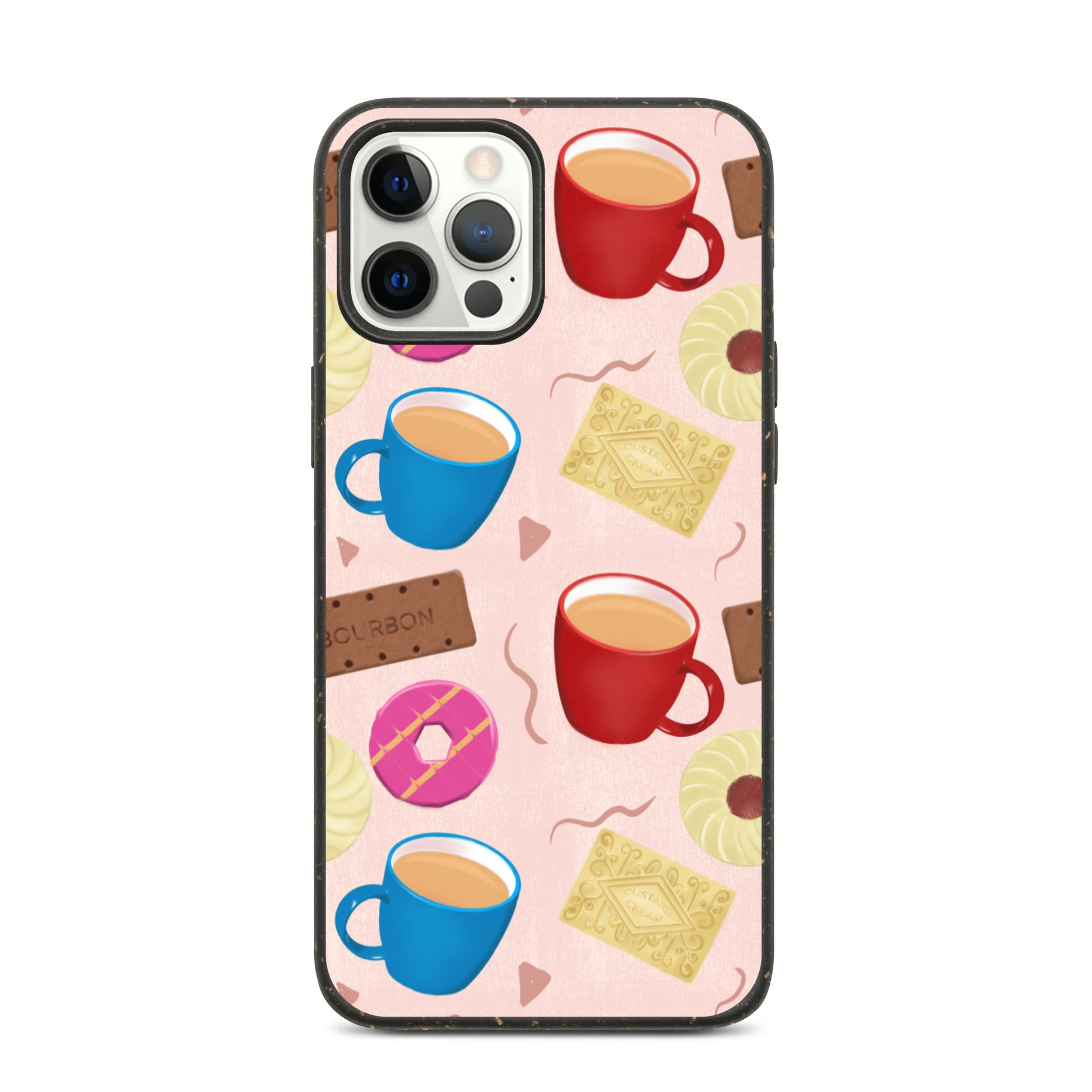 "Tea and Biscuits" Speckled iPhone case - Carmel Rimmer Art