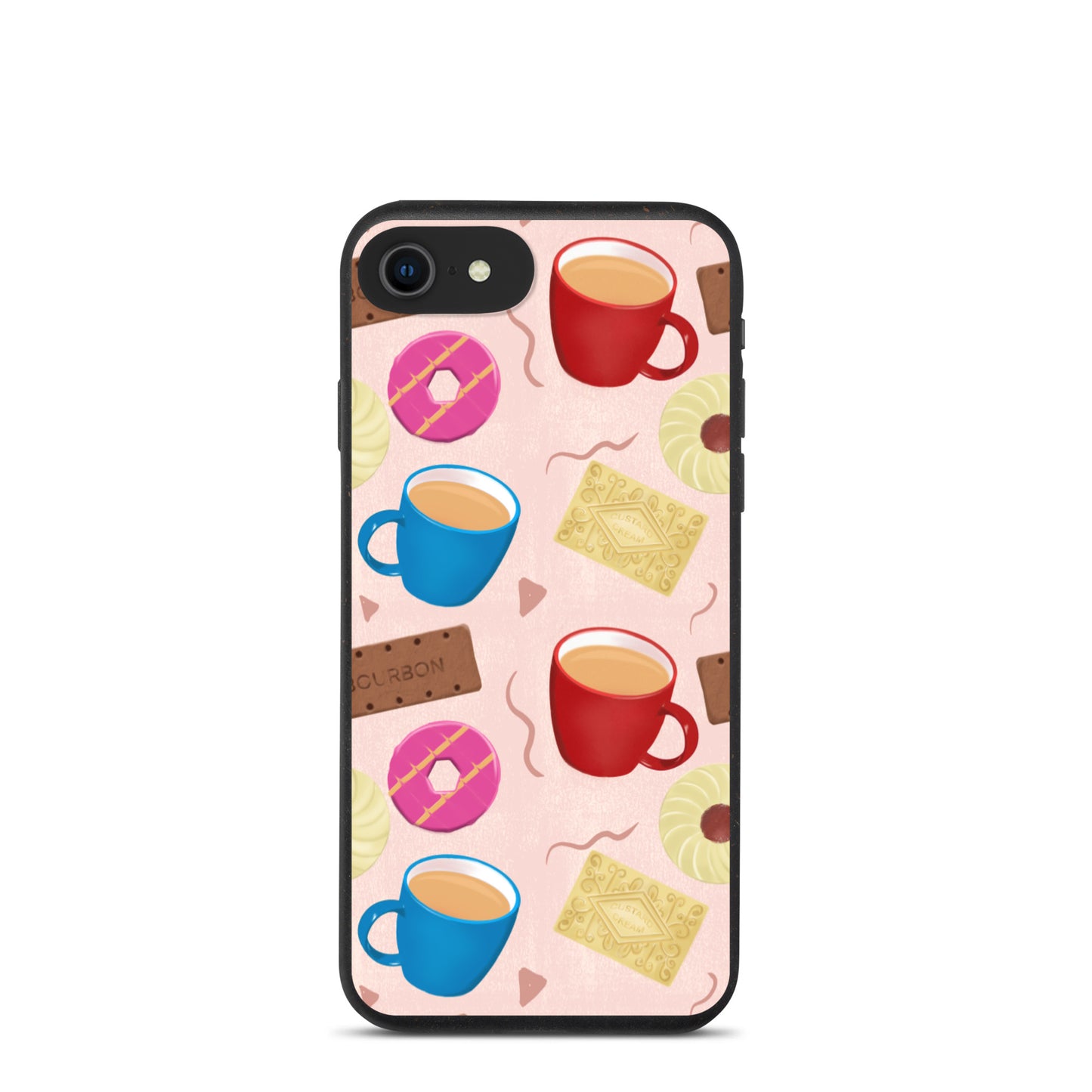 "Tea and Biscuits" Speckled iPhone case - Carmel Rimmer Art