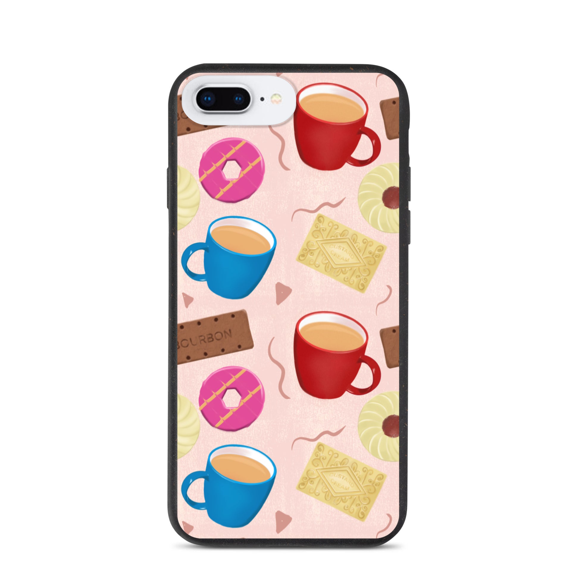 "Tea and Biscuits" Speckled iPhone case - Carmel Rimmer Art